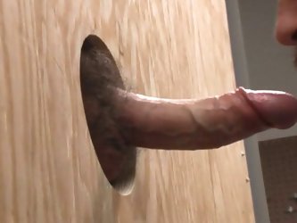 Swallowing A Cock Through The Gloryhole