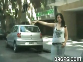 Car Sex Of Cute Amateur German Teen Beauty With Taxi Driver