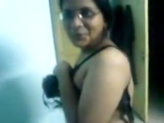 Big-breasted Indian Mom Is Lying On The Bed In Her Birthday Suit. She Lets Her Man Play With Her Bushy Cunt And Moans Like A Hoe.
