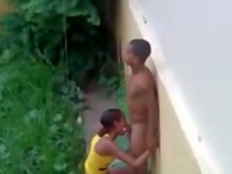 I Walked Out On Balcony And Saw One Naked Guy Hugging His Petite Latina Girl Right In The Garden Over My House. Girl Got On Her Knees And Gave Her Boy