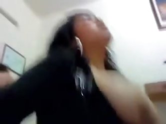 Asian GF Blindfolded, Handcuffed, And Face-fucked