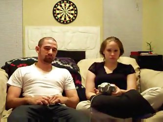 Video Games Are Fun, But There Are Better Things To Do For A Couple! Luckily, The Girl Realized That And Went Down On Her Boyfriend In This Hot Home P