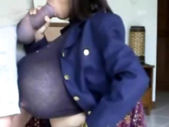 Asian With Big Tits Suck Huge Black Cock