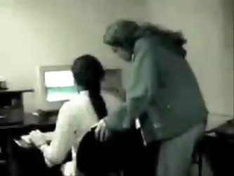 Two Teenage Lesbians Caught On A Voyeur Camera At School While Making Out In A Computer Lab. They Stole Every Moment They Were Alone To Push Their Pan