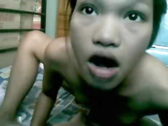 Nineteen Year Old Filipina Cutie Showing Her In Nature's Garb Body On Web Camera