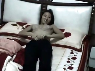Young Asian Amateur Gets Her Pussy Rammed By Her Manâ€™s Stiff Boner From The Top And The Back. Once Sheâ€™s Done, The Dick Goes In Her Mouth And She