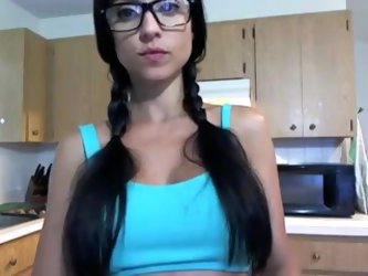 Latina Cutie With Sexy Glasses And A Body To Die For. She Has Amazing Big Tits And It Shows Her Wonderful Body And Boobs On Video. She Strips And Beco