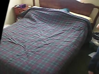 To See If My Girlfriend Was Cheating On Me, I Put My Voyeur Camera In Her Room. It Filmed The Slut Jilling Off. When I Saw This Homemade Video, I Deci