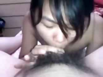 Chinese Gal Throats A Cock Before Riding It. She And Her Asian BF Make A Home Porn Video That's As Good As Any Other You've Seen. Beautiful 