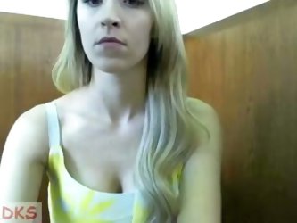 Cute Blonde Teen Goes At School, In Boy’s Bathroom And Gets All Naked In This Amateur Webcam Session. She Also Sucks On A Huge Dildo Fixed On The Wall