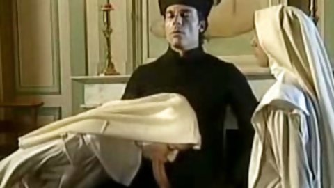 I Stole This Video From My Father's Safe. This Hot 30 Years Old Video Features Two Hot Nuns Sucking Priest's Big Cock And Fisting Each Other