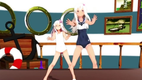 Mmd Sex Kancolle Ro Chan Assaulted In Solar System Disco